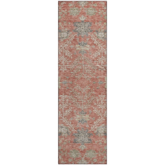 Dalyn Rugs Premium Machine Washable Mayfield AMF1156 Coral 2'3" x 7'6" Runner Rug