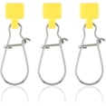 thumbnail image 1 of Sinker Slides for Fishing, Sinker Weight Silder Line Slide Sleeve Swivel Duo Lock Snaps for Saltwater Surf Bottom Fishing Fish Fider Rig Catfish Rig Yellow Duo-Lock Snap 100 Pack, 1 of 7
