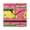 Black, variant on Bananas and Watermelon Wall Clock Square Clock Decoration Creative Clock Dual Use Black Pointer 7.78in