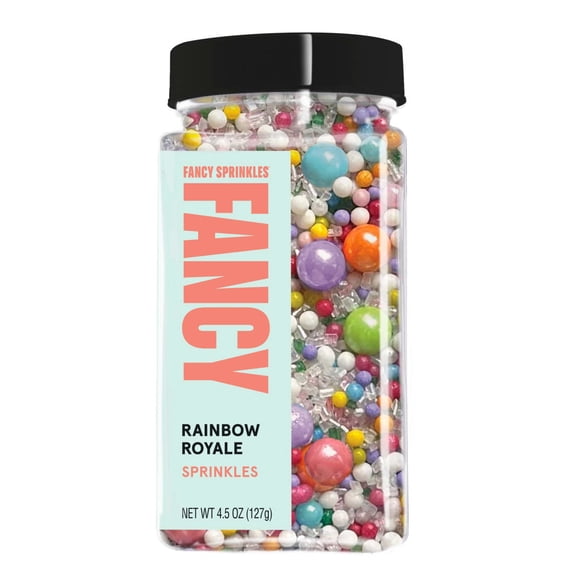 Fancy Sprinkles Rainbow Royale Dessert Sprinkles, 4.5 oz