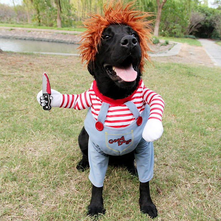 WILLED Pet Deadly Doll Dog Costume, Novelty Halloween Christmas