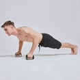 thumbnail image 3 of Fortalece la parte superior del cuerpo, los brazos, el pecho y la espalda con el soporte prémium para entrenamientos intensos Manijas de flexiones rojas, 3 of 8