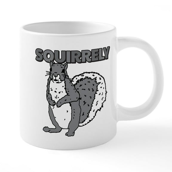 CafePress - Squirrely - 20 Oz White Ceramic Mega Mug