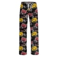 thumbnail image 6 of Zydvens Women Halloween Pajama Pants Wide Leg Lounge Wear with Pockets Soft Elastic Waist Drawstring Sleepwear Bottoms Spooky Pumpkin Ghost Sweet Print Costume Cosplay S-3XL, 6 of 7