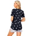 thumbnail image 4 of Ekouaer Women's Maternity Shirts Short Sleeves Nursing Tops 3 Pack Double Laye Breastfeeding Tees Pregnancy Clothes, 4 of 6