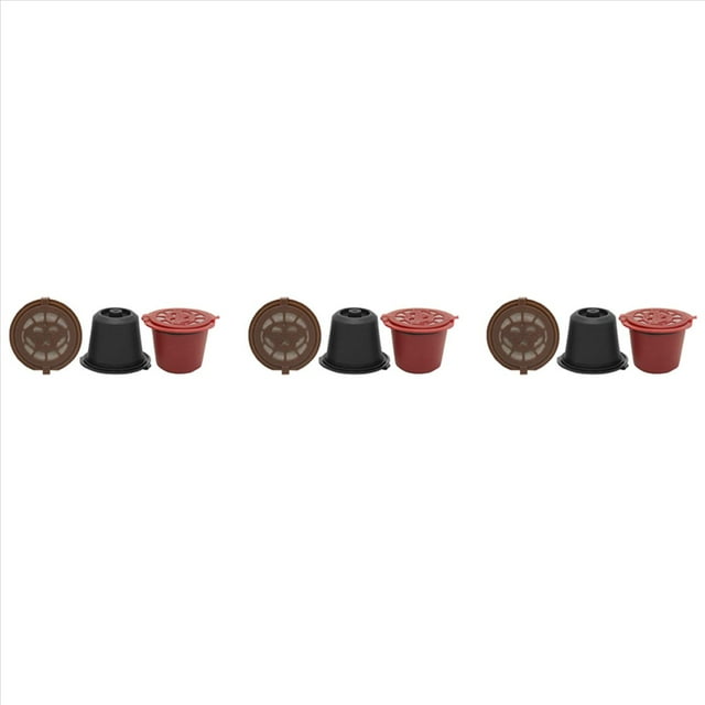 Cápsula de Café Expreso Reutilizable Recargable de 9 Piezas para MáQuina de Café Cápsula Reutilizable Recarga Cápsula Vacía
