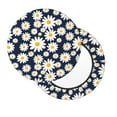 thumbnail image 2 of Bingfone Daisy Floral Padded Round Bar Stool Cover Cushion with Elastic Fabric Round Chair Seat - Daisy Floral, 2 of 7