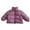 Purple, variant on Fall/Winter Saving! HVOBTTY Toddlers Puffer Short Jacket, Kids Fall and Winter Coats, Kids' Soft Solid Color Long Sleeve Stand Collar Thick Warm Short Bread Coat Jacket Khaki, 7-8 Years