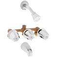 thumbnail image 1 of Grifo Kingston Brass Elements of Design EF110 Saloon con 3 manijas para bañera y ducha, cromo pulido, 1 of 4