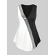 thumbnail image 1 of Tank Top Asimétrico con Lentejuelas en Talla Extra Rosegal  Camisetas sin mangas de talla grande, 1 of 5