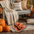 thumbnail image 3 of YLYL Halloween Slippers for Women Retro Soft Cozy Comfy Plush Lightweight Slip-on Indoor Outdoor Anti-Skid Sole Christmas House Shoes, 3 of 7