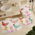 thumbnail image 6 of Shower Curtain Sets with Rugs 4 Piece with Non-Slip Rugs Toilet Lid Cover And Bath Mat Bathroom Decor Set Chicken And Eggs Waterproof Durable Bathroom Decor Shower Vintage Farm for Bathtub Decor, 6 of 8