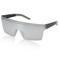 thumbnail image 1 of Gafas de montar de motocicleta Unique Bargains 1 Pc con lente tono plateado y marco negro, 1 of 6