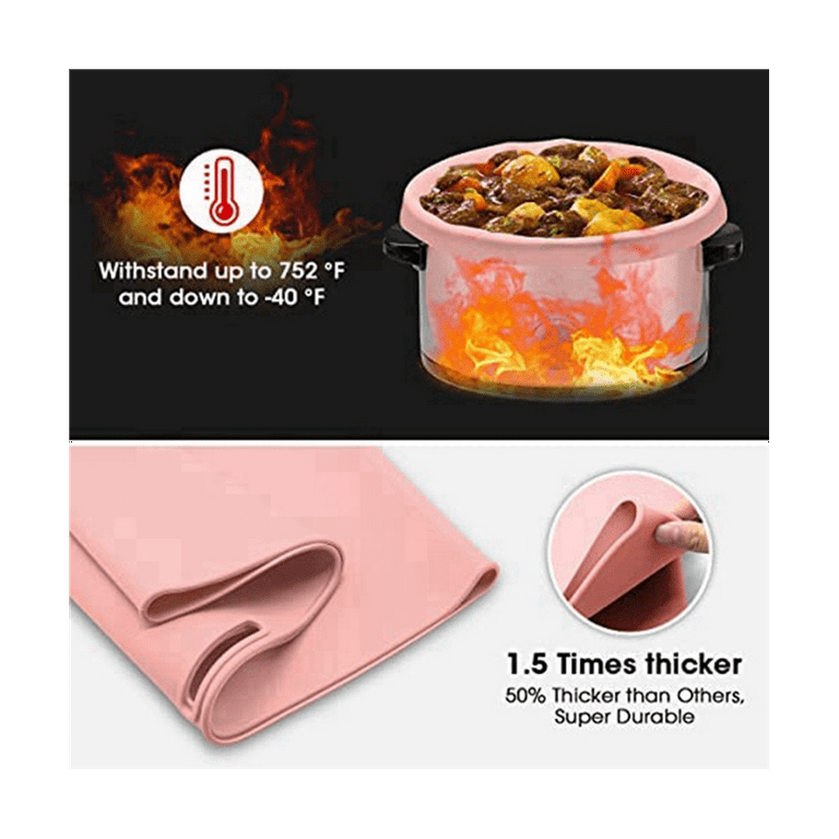 Slow Cooker Liners, Reusable Divider, Safe Silicone Cooking Bags