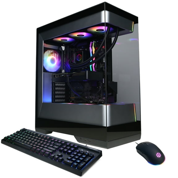 CyberPowerPC Gamer Supreme Gaming PC, AMD Ryzen 9 9900X, NVIDIA GeForce RTX 5070 12GB, 32GB DDR5, 2TB SSD, SLCAI7400CPGV2