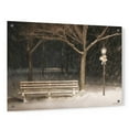 thumbnail image 1 of Epic Art 'Snowy Bench' by Lori Deiter, Acrylic Glass Wall Art, 36"x24", 1 of 5