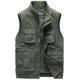 thumbnail image 3 of Chalecos de otoño para hombre, chaqueta táctica de fotógrafo sin mangas, chaleco informal de algodón con múltiples bolsillos, chaleco para hombre, abrigo de talla grande, 3 of 5