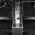 thumbnail image 7 of CAR GRAND Waterproof Faux Leather Carpet Car Floor Mats Universal Fit Anti-Slip Nibbs PVC Back Driver Heel Pad SUV, VAN Sedan Truck Set of 4 Pieses All Black, 7 of 7