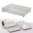 thumbnail image 2 of Bandeja de Maquillaje de Vanidad de Cristal Sunnimix Bandejas Decorativas 30x20x5cm, 2 of 6