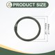 thumbnail image 2 of Uxcell 36Pcs Loose Leaf Binder Rings, 1.5 Inch Metal Open Card Rings Heavy Duty Book Rings for Key Index Card Rings Paper Rings Office, Black, 2 of 7