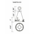 thumbnail image 3 of CWI Lighting Juliette LED Chandelier With Black Finish, 3 of 4