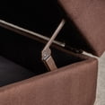 thumbnail image 6 of Noble House Fabric Storage Ottoman,Dark Cinnamon, 6 of 6