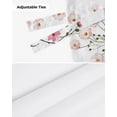 thumbnail image 5 of Tie Up Valance for Windows Vintage Herb Floral Texture Window Valance Curtain Kitchen Cafe Short Curtains Living Room Tie-Up Valance Curtain, 5 of 5