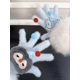 thumbnail image 1 of 2025 Korean Style Autumn Winter Retro Plaid Cat Gloves Faux Mink Fleece Warm Fingerless Mittens Wood Button Bow Outdoor Cold Protection Multiple Desig, 1 of 5
