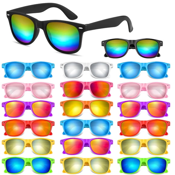 Gafas de Sol Morcheiong Neon Party Paquete de 40 Unisex 7+ Años