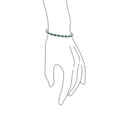 thumbnail image 2 of Bling Jewelry Womens Timeless Cubic Zirconia Alternating Emerald Green CZ Tennis Bracelet 7.5 Inch Silver Plated, 2 of 5