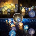 thumbnail image 4 of Cadena de luces de bolas de algodón: 3 m, 20 luces de cadena de bolas LED para decoración de luces nocturnas interiores, como Navidad, bodas, fiestas, habitaciones, cortinas, 4 of 5