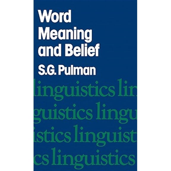 Pre-Owned Work Meaning and Belief (Hardcover)