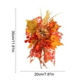 thumbnail image 3 of Thanksgiving Decorative Pendant Artificial Flower Pumpkin Wall Hanging | Multicolor Plastic Autumn Leaves | Lightweight Durable Fall Harvest Decor for Home Restaurant Party, 3 of 6