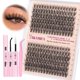 thumbnail image 1 of Kit Lash Clusters Yawamica Natural Fairy Wispy con pegamento y pinzas, 1 of 8