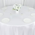 thumbnail image 5 of BalsaCircle 132 in White Satin Round Tablecloth Wedding Party Events Reception Catering Decorations Supplies, 5 of 8