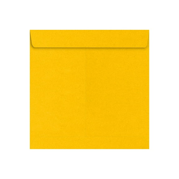 JAM Paper 7 1/2 x 7 1/2 Square Envelopes Sunflower 250 Pack Yellow (EX8555-12-250)