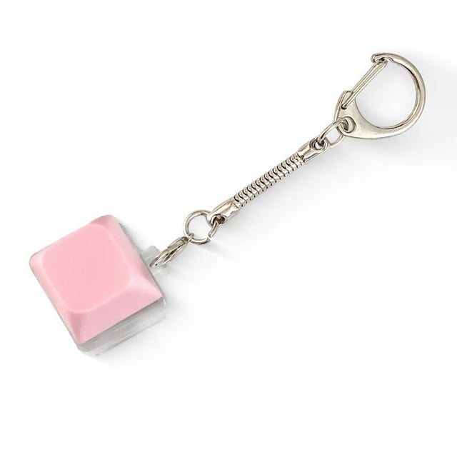 Rvkxad Illuminated Button Keychain, Press Release Stress Relief Toy with Light Up Function, Fidget Toy, Anxiety Relief