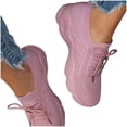 thumbnail image 5 of Tuobarr Sneakers for Women,Summer Plus Size Fashion Casual Mesh Breathable Women's Sports Shoes Pink B US Size 5.5, 5 of 5