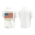 thumbnail image 2 of Mens Patriotic Shirt Independence Day 250 Anniversary Usa Shirts Graphic Short Sleeve 1776 - 2026 T Shirts Crew Neck Loose We the People Tees White 2XL, 2 of 4