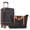 Black, variant on 3 Piece Luggage Set, 28 in Lightweight Carry on Luggage with Bags, Hardshell Expandable Suitcase with Spinner Wheel and TSA Lock, Vintage Suitcase Set for Travel, Black