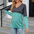 thumbnail image 5 of Black Sweatshirt Women Xs Plus Size Fall Tops Long Sleeve Summer V Neck Casual Tops Regular Blouse Tops, 5 of 6