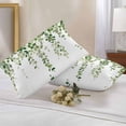 thumbnail image 3 of Outdoor Pillow Cover Watercolor Green Leaf Set of 2 Waterproof Throw Pillowcases Eucalyptus Leaves Decorative Patio Furniture Pillows for Couch Garden Indoor & Outdoor Use, 3 of 9