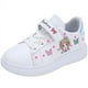thumbnail image 5 of Zapatos blancos para niños, zapatillas planas informales de cuero de caña baja para niñas de 3 a 12 años, zapatillas de estilo coreano para primavera, 5 of 5
