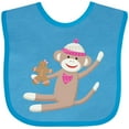 thumbnail image 3 of Inktastic Sock Monkey Gingerbread Boys or Girls Baby Bib, 3 of 4