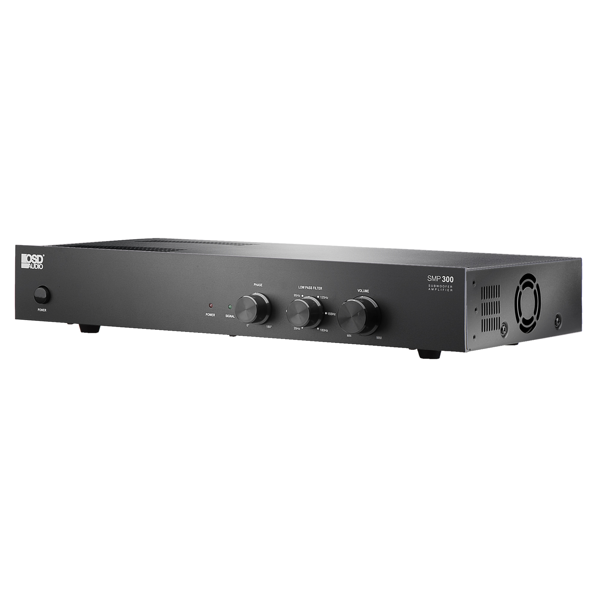 OSD Audio SMP300 500W Mono Class D Subwoofer Amplifier, Auto Sensing, 4 -8 Ohm ETL and CE Certified