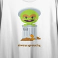 thumbnail image 2 of Sesame Street Always Grouchy Juniors White Crop T-shirt-2XL, 2 of 4