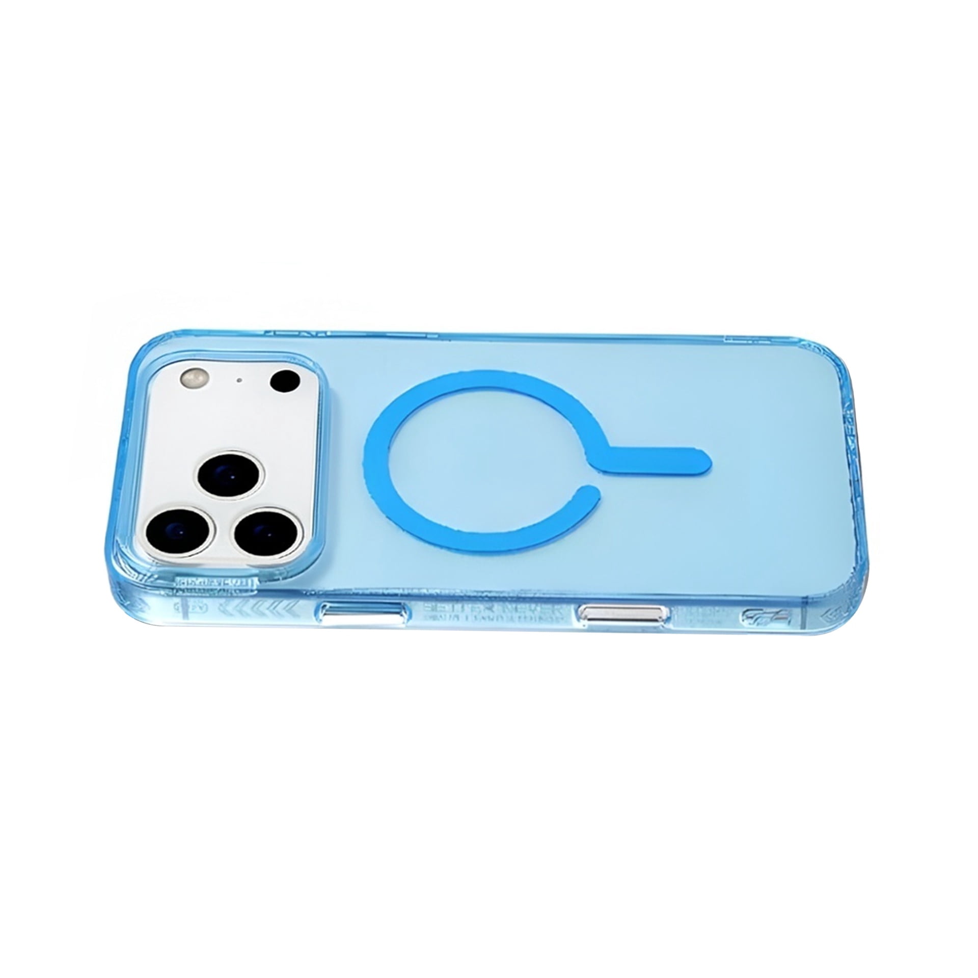 Vibrant Clear MagSafe Case for iPhone 17 Pro - Blue