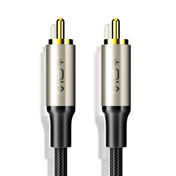 Câble de caisson de basses VANAUX câble Audio Coaxial numérique 1 RCA vers  1 RCA câble Audio/vidéo Compatible avec Home cinéma, son 