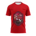 thumbnail image 2 of Hazbin Hotel Camiseta de los hombres de texto gráfico de la piscina de impresión 3D de la calle Casual de manga corta ropa impresa básica Rojo/M, 2 of 6