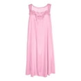 thumbnail image 5 of IQPE Women‘s Lace Trimmed Ice Silk Nightgown Sleeveless Slip Dress Lightweight Breathable Summer Sleepwear Pink, 5 of 6